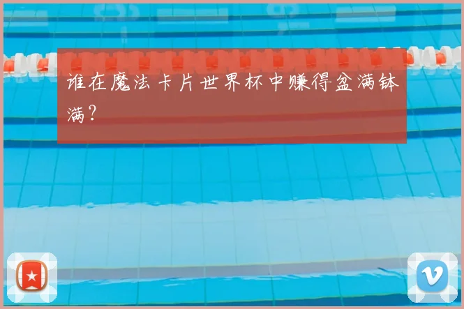 谁在魔法卡片世界杯中赚得盆满钵满？